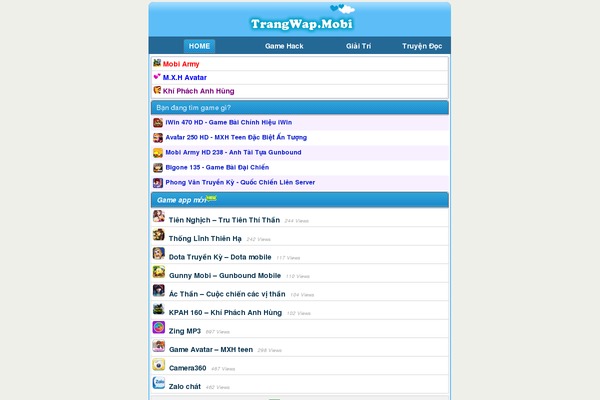 trangwap.mobi site used Mobilethemes