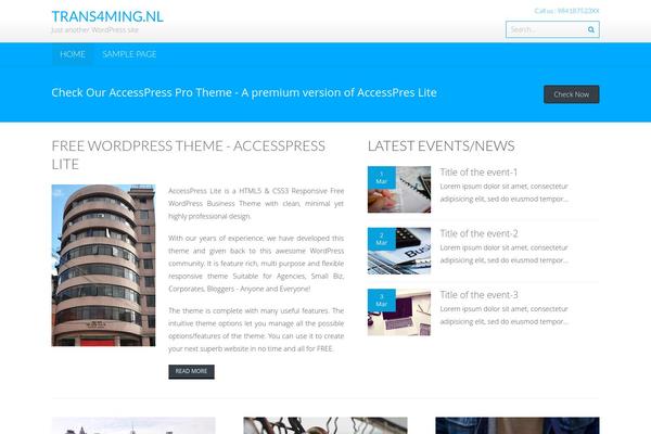 AccessPress Lite theme site design template sample