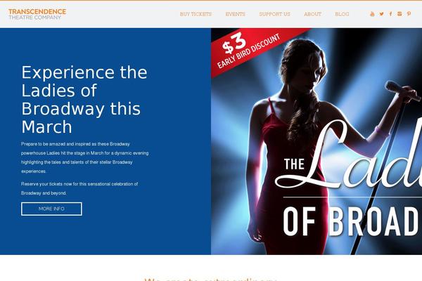 transcendencetheatre.org site used Transcendence