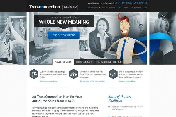 Trans theme site design template sample