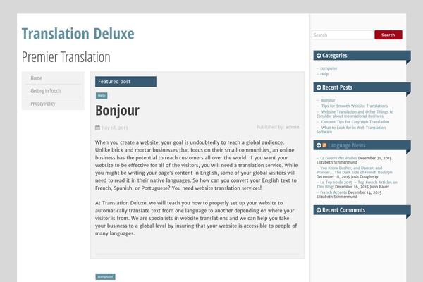 SmartAdapt theme site design template sample