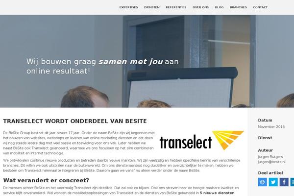transelect.nl site used Bs-framework