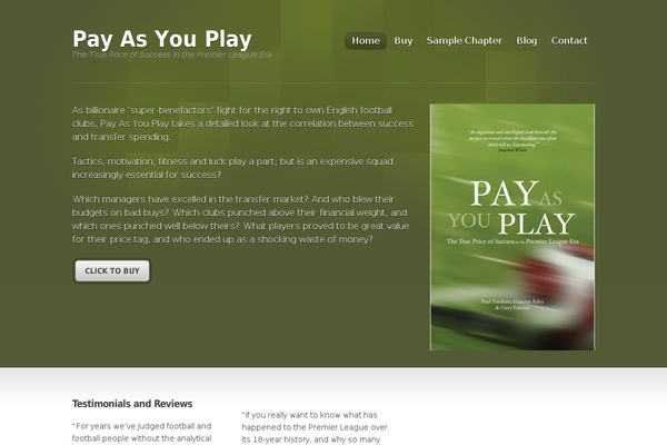 Inspire theme site design template sample