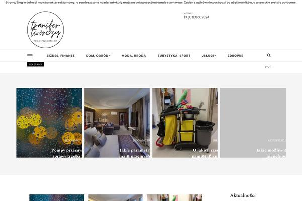 Purea Magazine theme site design template sample