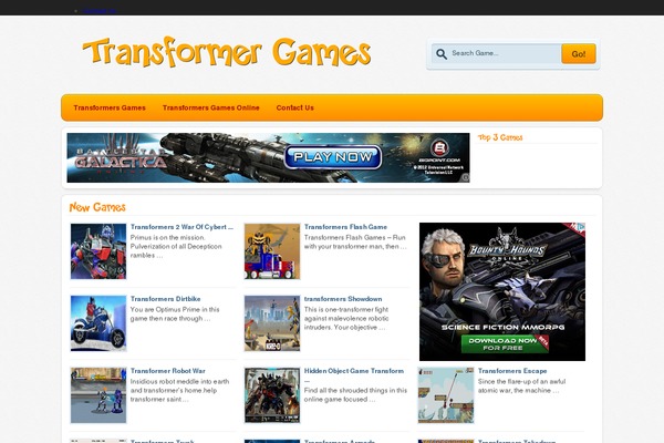 Durus theme site design template sample