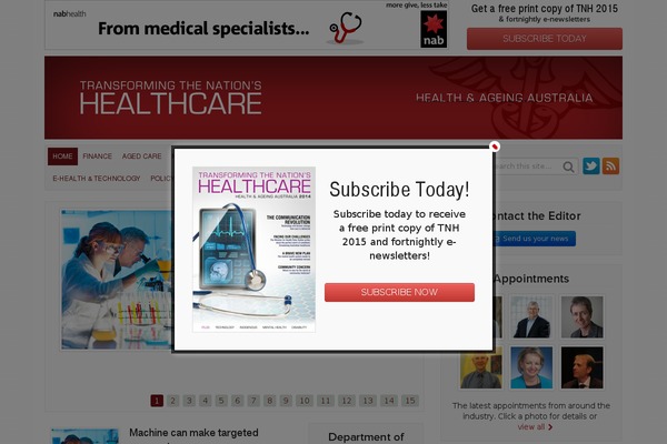 Mission News theme site design template sample