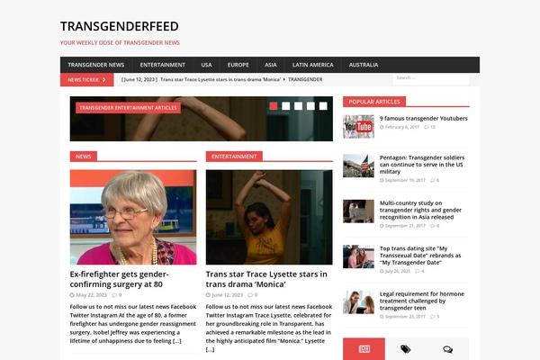 MH Magazine theme site design template sample