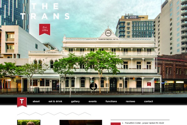 transhotel.net.au site used Transcontinental