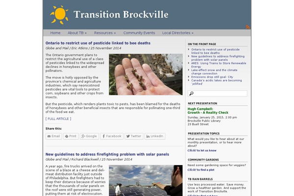 transitionbrockville.com site used Fastfood