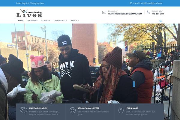 Helpinghands theme site design template sample