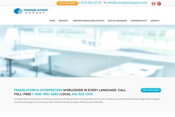 translationexpert.com site used Translation