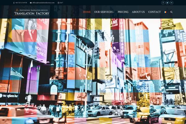 The7 Child theme site design template sample