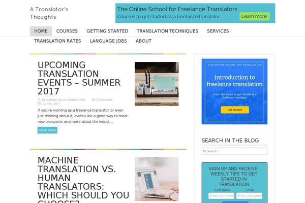 Blueblog theme site design template sample