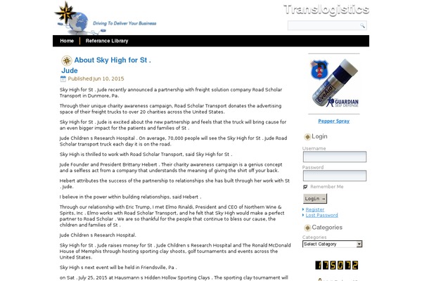 translogistics.net site used Translogistics