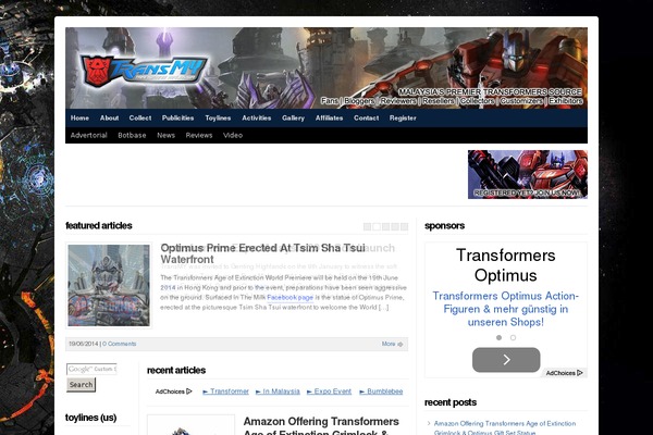Site using BEMO A-Z Index plugin