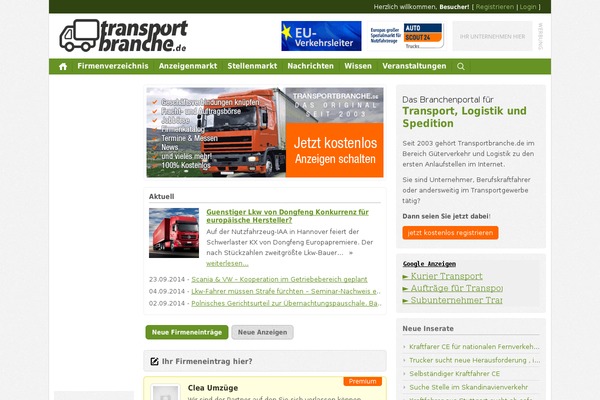 transportbranche.de site used Simply-responsive-cp
