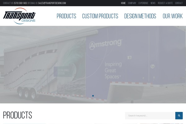 Transport theme site design template sample