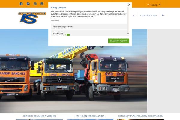 Transport theme site design template sample