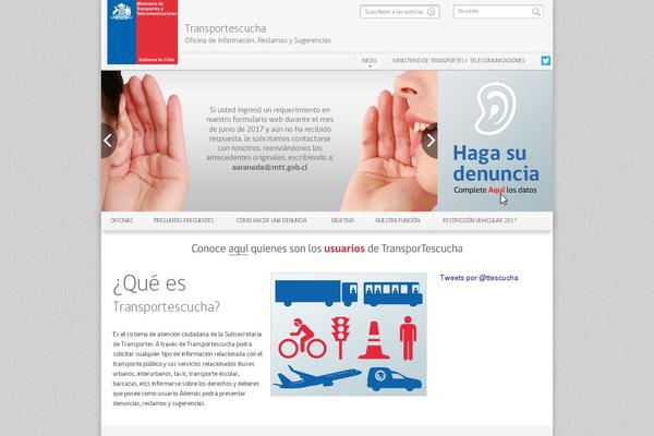 transportescucha.cl site used Gobcl-wp-master
