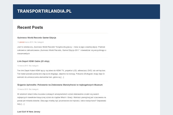 Waterside theme site design template sample