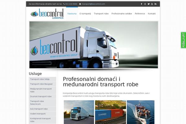 Transcargo theme site design template sample