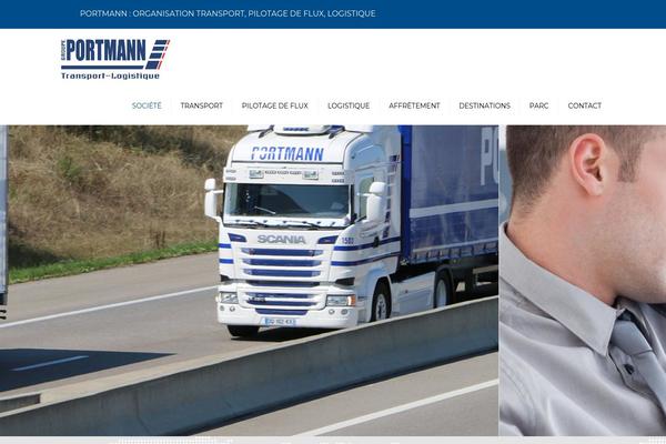 Transport theme site design template sample