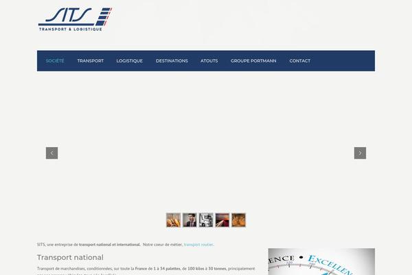 Transport theme site design template sample