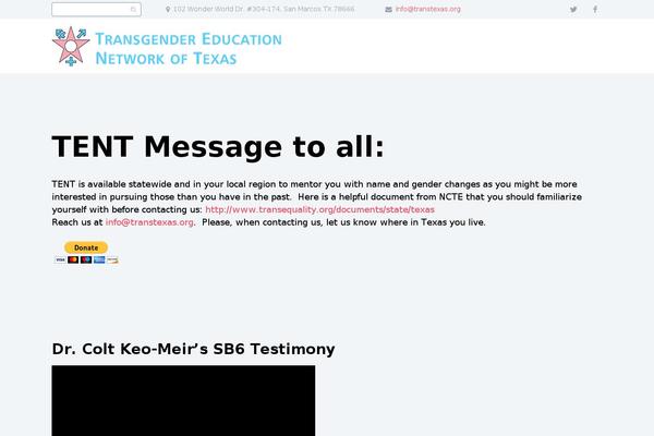 transtexas.org site used Scalia-one-page-child