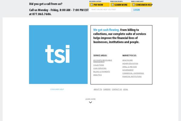 Tsi theme site design template sample