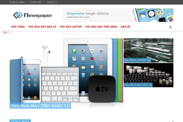 Newspaper theme site design template sample