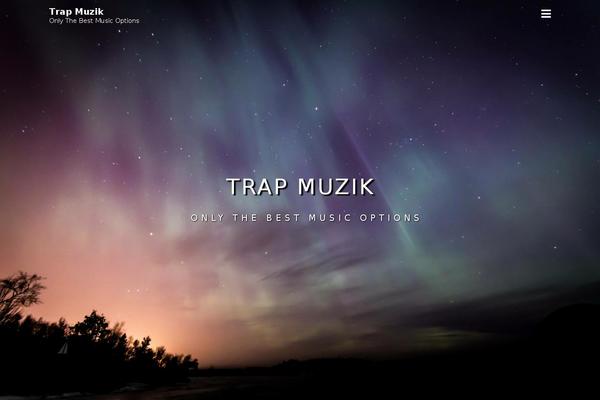 trapmuzik.com site used Coral Parallax
