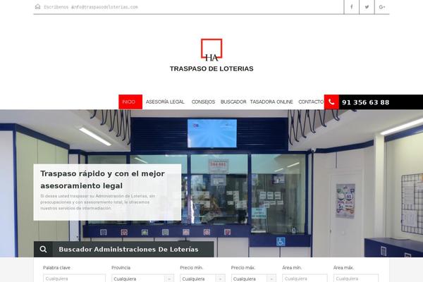 traspasodeloterias.com site used Shuttlebrand