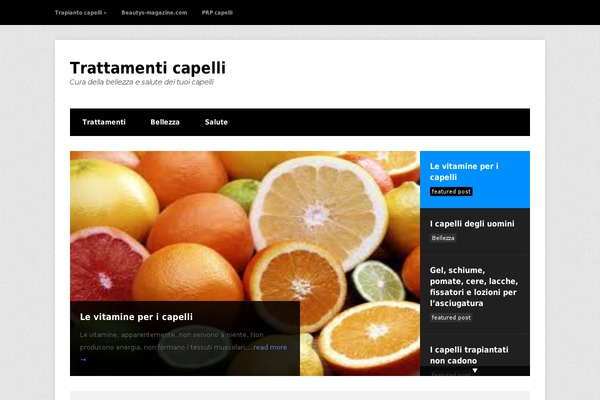 trattamenticapelli.com site used Wpex Bloggit
