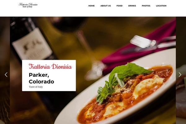 Cuisine theme site design template sample