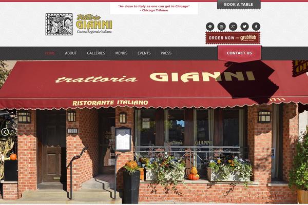Bistro theme site design template sample