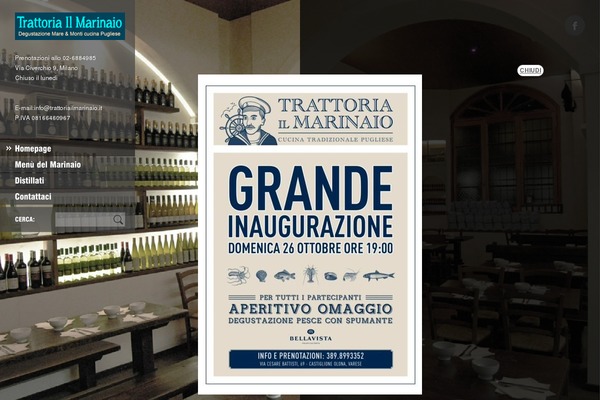 Ristorante theme site design template sample
