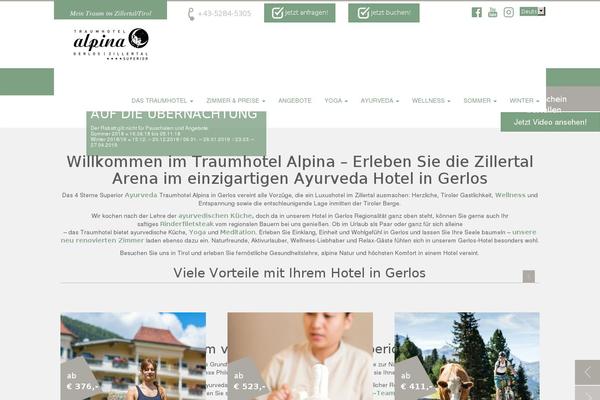 Alpina theme site design template sample
