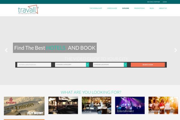 Travelo theme site design template sample