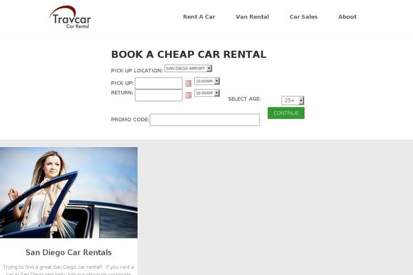 travcar.com site used Vantage-child