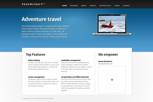 travdonkey.com site used Quadro