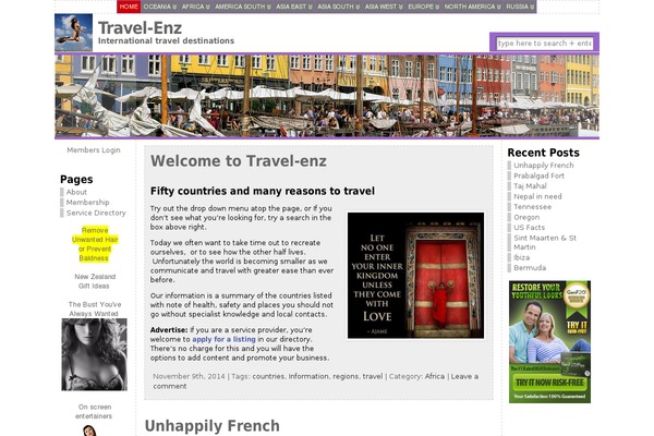 WordPress website example screenshot