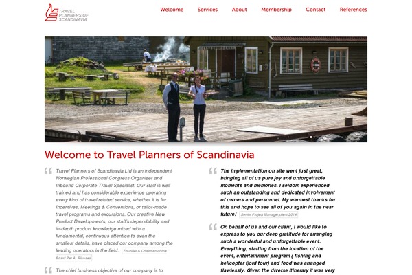 Carta theme site design template sample