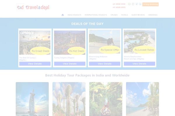 Travel theme site design template sample