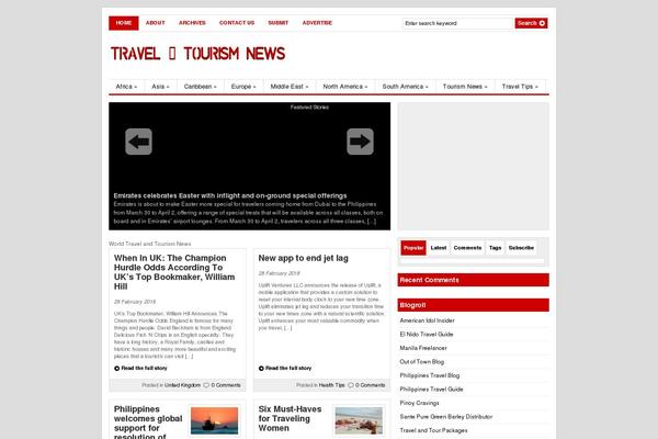 Gazette theme site design template sample