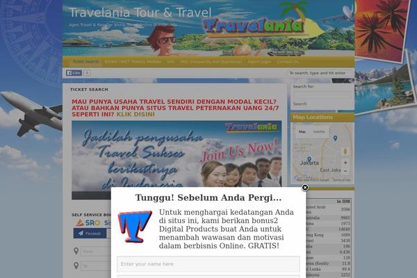 Travel Blogger theme site design template sample