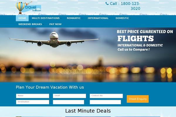 Traveler theme site design template sample