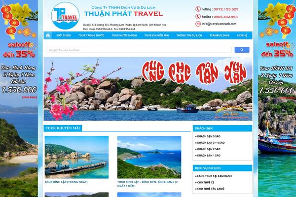 Travel theme site design template sample