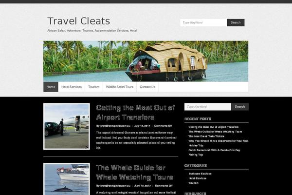 travelcleats.com site used Blogfi