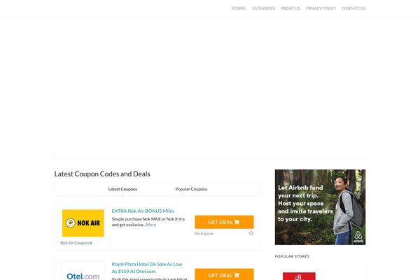Wp-coupon theme site design template sample