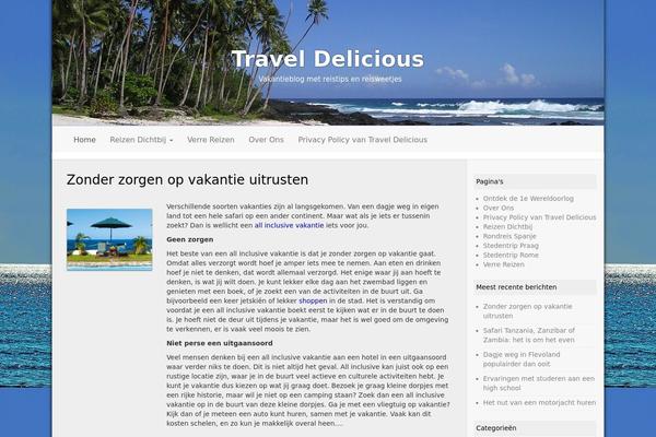 Travel Guide theme site design template sample
